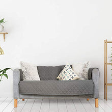 Relaxdays Copridivano 3 Posti, Telo Divano Idrorepellente per Casa e Feste, Protegge da Peli e Macchie, Poliestere, Grigio, 275 X 175 Cm