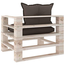 FAMIROSA Divano da Giardino in Pallet con Cuscini Talpa in Legno di Pino