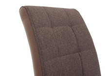 Mendler Set 6X sedie Sala da Pranzo Design Moderno HWC-F29 Tessuto Ecopelle Marrone