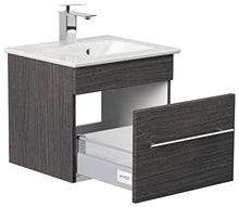 Mobile bagno con lavabo Villeroy & Boch Venticello 50cm antracite venato