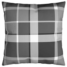 vidaXL Cuscini Decorativi 4 pz a Quadri Grigi 50x50 cm in Tessuto