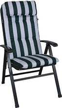Angerer Cuscino per Sedia 50 x 120 cm, Design Verde-Bianco (Senza Sedia)