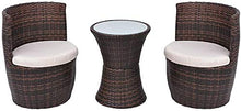 Mobili da giardino Terrazza Set di balcone Set, Piccolo Pub Set con tappetino 3 pezzi Set di balcone Set di set di mobili, Mobili da terrazza,Brown