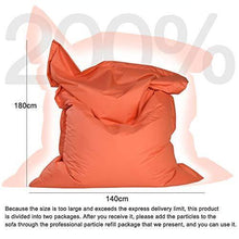 LDIW Gigante Pouf per Interni ed Esterni, Divano Pigro Poltrona Sacco Pouf Puff Ideale Come Sedia da Gaming e Sedia da Giardino,Nero,EPS - Arredi Casa