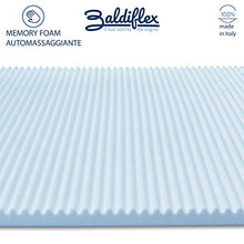 Baldiflex Emporio Correttore Materasso Una Piazza e Mezza Topper Memory Fresh Wave H6 con Fodera Maxicool 120x190 cm