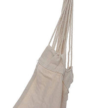 Xhtoe, sedia a dondolo in tela da appendere, amaca in corda di cotone, con nappe, sedia per patio e giardino