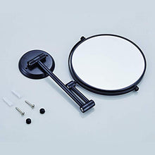AJH 5X Specchio ingranditore da Parete per Bagno Specchio per Trucco Specchio cosmetico per Trucco Specchio per Trucco bifacciale 360 e Girevole Allungabile Collegament