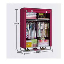 JFFFFWI Armadio Guardaroba Semplice Guardaroba Resistente all'igiene 168 * 46 * 90cm Guardaroba Semplice (Colore: B)