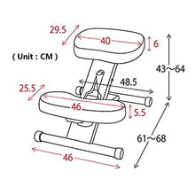 ASDF Sedia Ergonomica Ginocchio, Sedie Postura Ginocchio Regolabili Altezza, Prevenzione della Miopia Gobbo, per Giochi Computer, per Casa Dell'ufficio