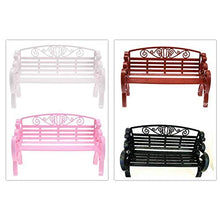 Sedia in plastica per bambola, graziosa e durevole, in stile miniatura, stile moderno, per giardino, patio, parco e giardino