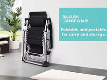 FACAZ Oversize Zero Gravity con Sedia a Sdraio con Blocco in Cotone, Sedia a Sdraio per casa da Giardino Pieghevole Sedia a Sdraio da Spiaggia all'aperto