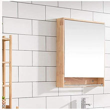 KSW_KKW Bagno degli specchi a Parete di Legno Solido Bagno Specchio Specchio con mensola Rack Bagno a Parete Governo di immagazzinaggio Armadi