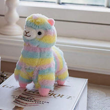 Umbranded Plush Toy Pillow Rainbow Alpaca 20cm Dolls Children Soft Cotton Baby Animals for Gift