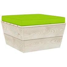 FAMIROSA Set Divani da Giardino su Pallet 4 pz con Cuscini Legno Abete-3443