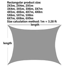 Shade Sails Vela Ombreggiante Vele Ombreggiate per Patio Rettangolo Impermeabile, Blocco UV, Ombrellone A Baldacchino A Vela per Giardino del Giardino del Cortile, Durevole, Marrone(Size:3X4 m)