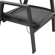 Gartentraum Sedia Lounge in Alluminio Grigio con Rivestimento - Rano Lounge Chair