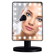 BD.Y Specchi per Trucco 24 LED Vanity LED Touch Screen a Specchio Specchio cosmetico dimmerabile Portatile Tavolo Regolabile Make up Specchio di Bellezza