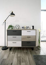 FINORI Cassettiera, truciolato, Bianco, B/H/T: ca. 120 x 88 x 35 cm