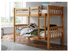 MOBLED - Letto a Castello per Ragazzi in Legno Massiccio Verniciato per Letto da 90 x 190 cm