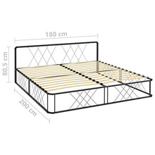 SKM Giroletto Nero in Metallo 180x200 cm (29kg)