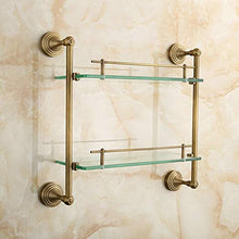 WHSS. Scaffale da Bagno in Rame Antico Doppio di Lusso Leggero
