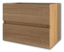giordanoshop Mobile Bagno Sospeso 74 cm Lavabo e Specchio Tavassi Giove Rovere Chiaro