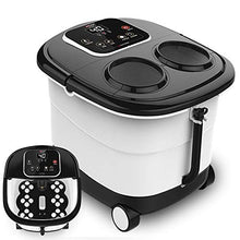 FAY Pediluvio Spa con Riscaldatore, Pedicure Spa Rullo motorizzato Shiatsu, O2 Bubbles, Temperatura Regolabile Digitale e conversione di frequenza, Display a LED