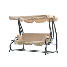 Wowlela Copertura di Ricambio Universale per Dondolo a 3 posti, Protezione UV 190x132x15cm