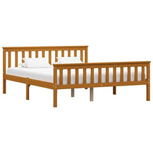 SKM Giroletto con 4 Cassetti Marrone Miele Legno di Pino 160x200 cm (46.4kg)