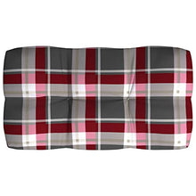 Buyounger Cuscini per Divano Pallet 3 pz Rosso Motivo a Quadri