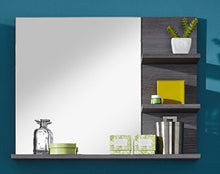 trendteam smart living Mobili Miami - Specchio a parete per bagno, Legno, Argento fumé (Finitura), 72 x 57 x 17 cm