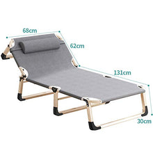 XIAOLY Spiaggia Sedia/Salotto/Letto Pieghevole Portatile, Versatile Regolabile per Giardino, Coperta, Campeggio, Coperta, Ufficio,Grey