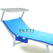 PETTI Artigiani Italiani - Telo Mare, Celeste, Telo Mare Microfibra, Telo Mare per Lettino, Telo Spiaggia