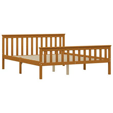SKM Giroletto con 4 Cassetti Marrone Miele Legno di Pino 160x200 cm (46.4kg)