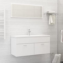 vidaXL Set Mobili da Bagno 2 pz Grigio in Truciolato