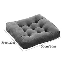 XHNXHN - Cuscino quadrato per sedia, imbottito, per interni ed esterni (sedia non inclusa) per casa, ufficio, marrone, 50 x 50 cm