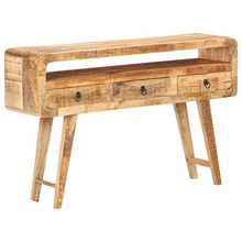vidaXL Credenza 120x30x75 cm in Legno Massello di Mango Grezzo