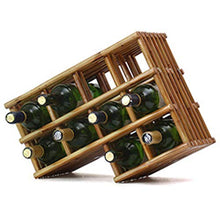 WH-IOE Supporto per bottiglie di vino, in legno, decorazione per la casa, regalo di Natale