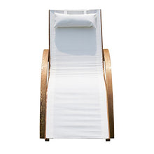 Outsunny Sedia a Sdraio Relax Lettino Prendisole Giardino Esterno Legno 161 × 72 × 68cm