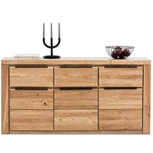Credenza Greta - Credenza in legno di quercia oliato, 160 cm