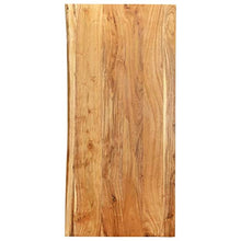 FAMIROSA Piano per Lavabo Bagno in Massello di Acacia 120x55x2,5 cm