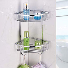 AGGF Mensole per Cosmetici da Bagno a Parete cromate 304 SUS Mensole per Doccia Mensola angolare Portaoggetti per Cucina Organizer Rack