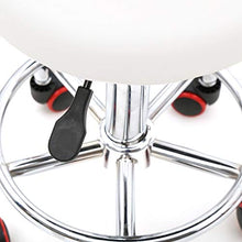 ZXYDD - Sedia per Massaggi da Salone, Regolabile, Girevole a Gas, con Schienale e Linea Bianca, per Parrucchiere, Terapia Tatuaggi di Bellezza, Salone di Bellezza