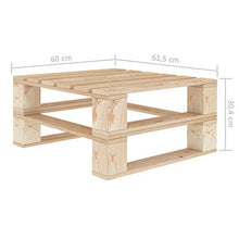 FAMIROSA Tavoli da Giardino in Pallet 2 pz in Legno-9331