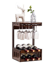 JL Wine Rack Holder, Wall Hanging Wine Bottle Holder, controsoffitto Wine Rack Tavolo Wine Rack Home Décor Pranzo Rack Accent Vino magazzinaggio for Il Vino di stoccaggio