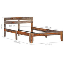 SKM Giroletto in Legno Massello di Sheesham 120x200 cm (22kg)