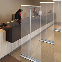 Roll Up Trasparente Portatile, Barriera Trasparente, Schermo Retrattile Barriera per Banner Roll Up Facile da Installare