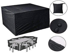 Diossad Protezione Protetivo Coperture Mobili da Giardino Impermeabile Nero 242 x 162 x 100cm