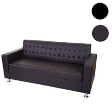 Mendler Divano a 3 posti da Salotto Kunda Design Moderno Ecopelle Marrone