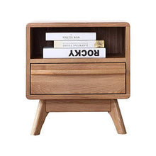 XiuHUa Comodino in Legno massello in Stile Giapponese Comodino Comodino Semplice Armadio angolare in Rovere Bianco Mobili da Camera da Letto